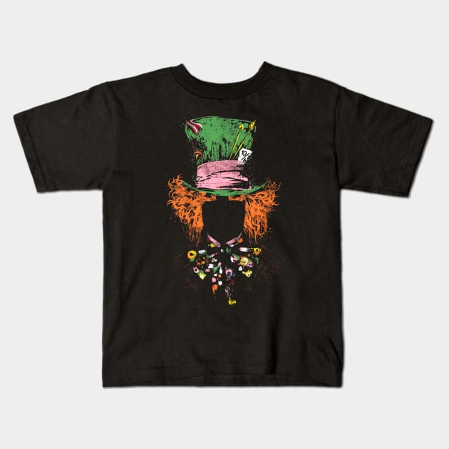 Mad Hatter Anonymous Kids T-Shirt by SpellsSell